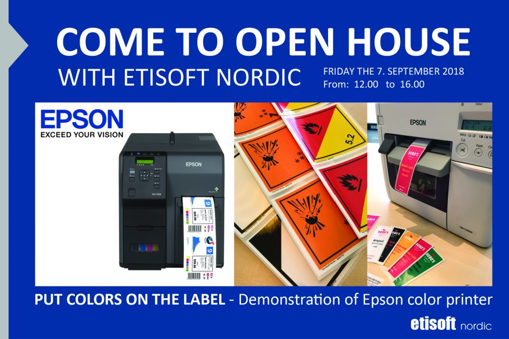 Etisoft Nordic - See the presentation of EPSON Colorworks printer’s capabilities.
