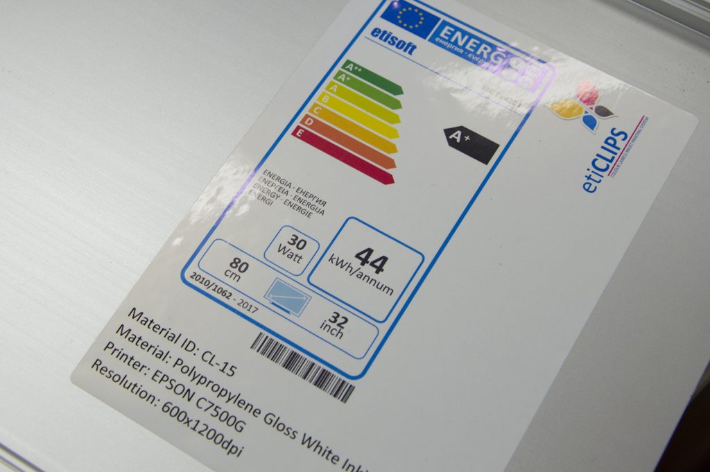 energy label - Epson ColorWorks C3500
