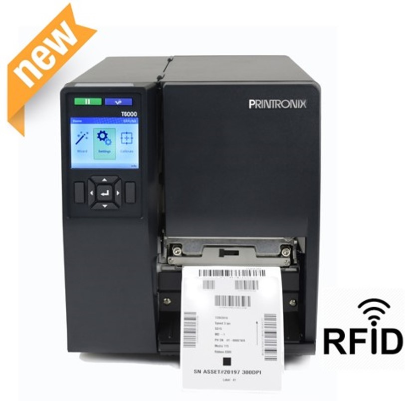 RFID tags can be printed and encoded using typical thermal transfer printers