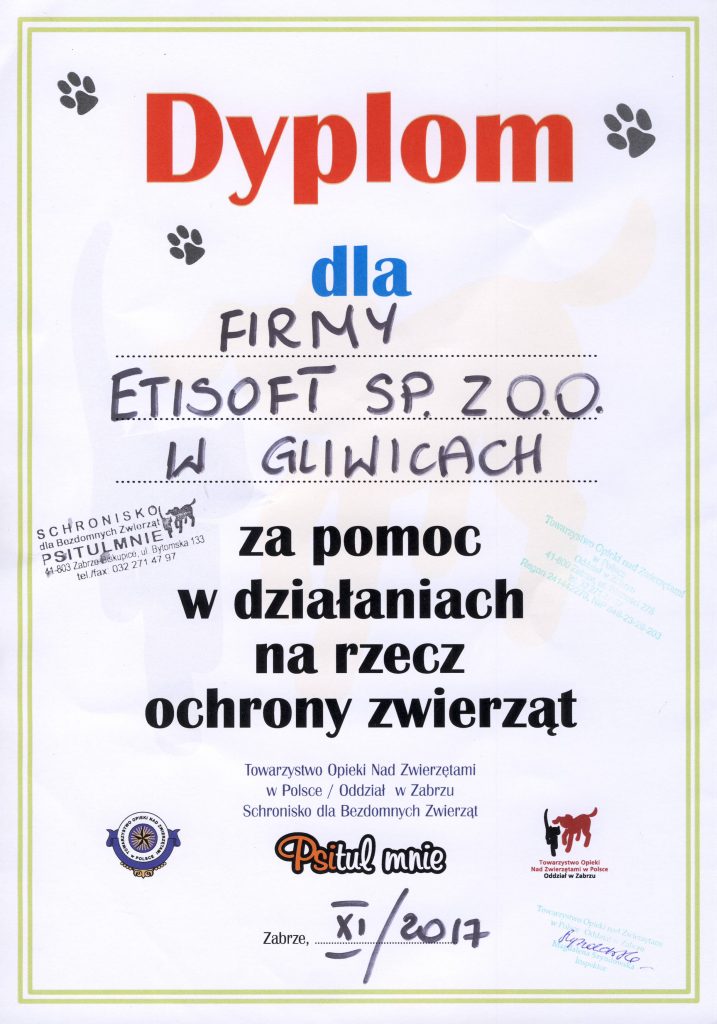 Diploma for Etisoft